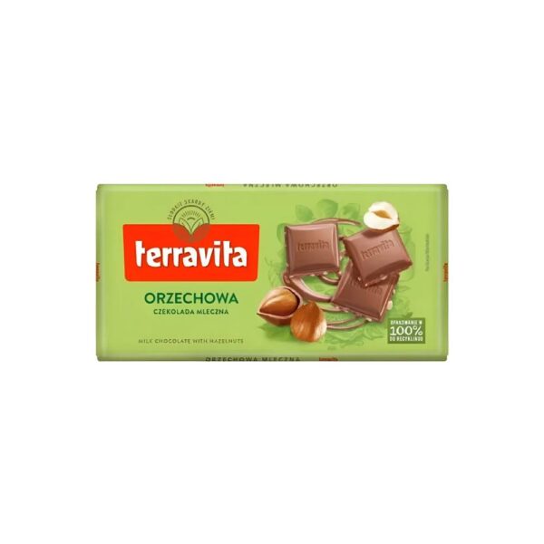 TERRAVITA HAZELNUTS MILK CHOCOLATE 100G