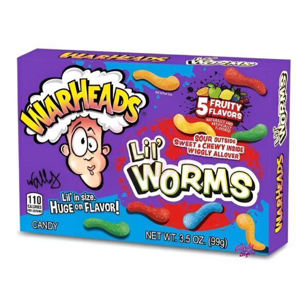 WARHEADS LIL WORMS 99G