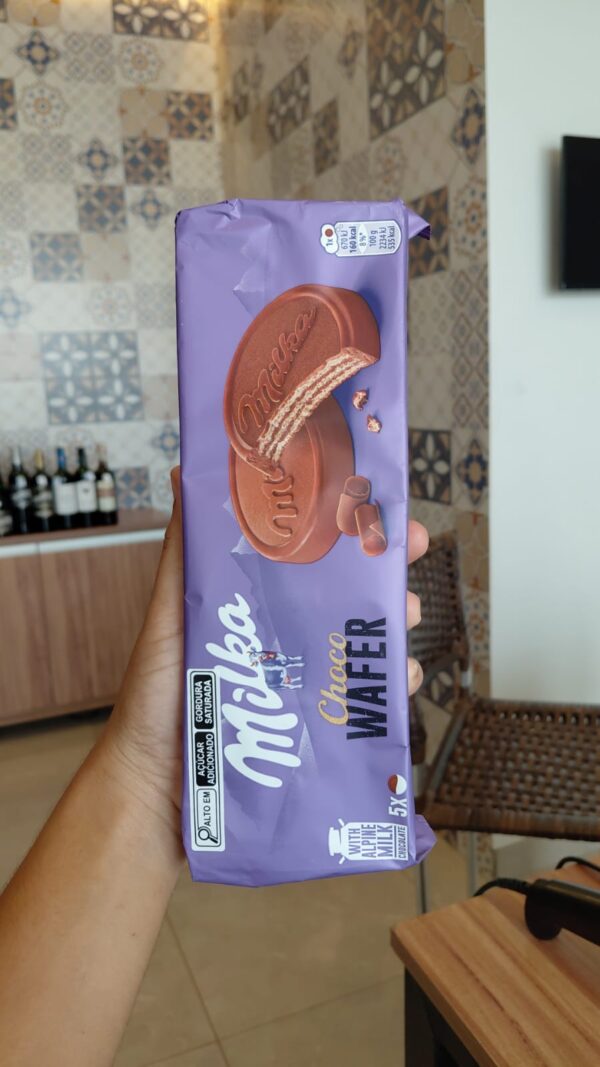 BISCOITO MILKA CHOCO WAFER 150G