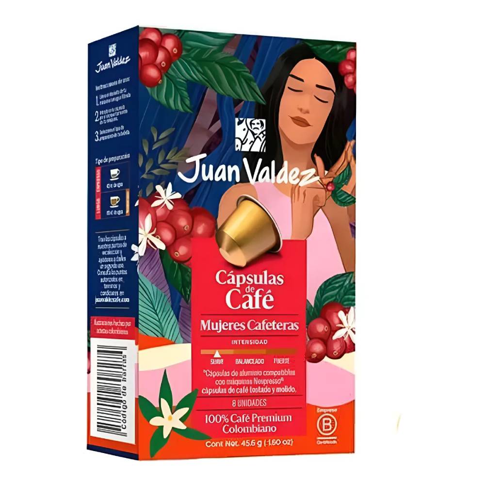 CAFÉ JUAN VALDEZ CAPSULAS MUJERES CAFETERAS 44G